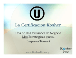 La Certificación Kosher