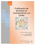 Monografía Fortificación de alimentos para Centroamérica y el Caribe