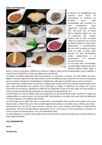 Sales aromatizadas