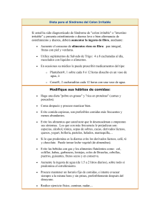 Si usted ha sido diagnosticado de Síndrome de "colon irritable" o