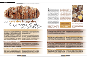 Los cereales integrales, - Federación de Diabéticos Españoles