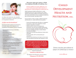 Child Development Health and Nutrition, inc. Únete a nosotros para