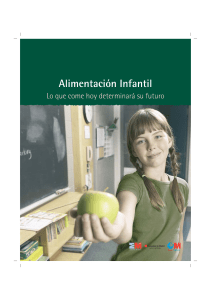 Alimentación Infantil. Lo que come hoy