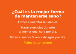 ¿Cuál es la mejor forma de mantenerse sano?