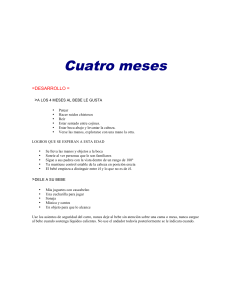4 Meses - Tema del mes