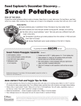 Sweet Potatoes - Brockton Public Schools