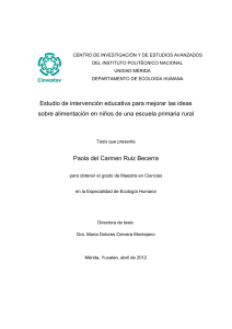 Estudio de intervención educativa para mejorar las ideas sobre