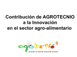 Contribución de AGROTECNIO a la Innovación en el sector agro