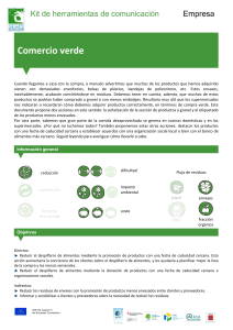 Comercio verde - The European Week for Waste Reduction