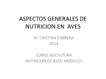 NUTRICION GENERAL AVES