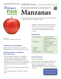 (Spanish) :El uso, almacenamiento y conservación de Manzanas