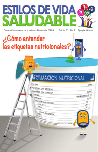 ¿Cómo entender las etiquetas nutricionales?