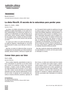 La dieta fibra35. El secreto de la naturaleza para perder peso