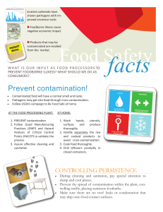 Prevent contamination!