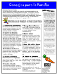 Tips for Families Spanish
