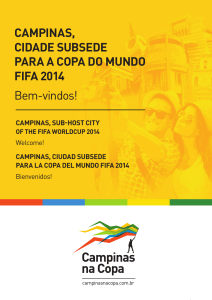 campinas, cidade subsede para a copa do mundo