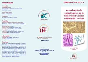 Actualización de conocimientos en la Enfermedad Celíaca