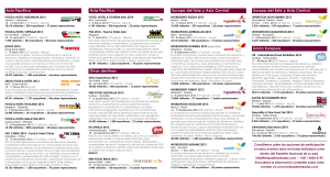 Europa del Este y Asia Central Otros destinos Asia Pac&iacute;fico Uni&oacute;n