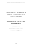 elección dietética en familiares de pacientes con trastornos de