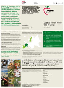 LiveWell for low impact food in Europe