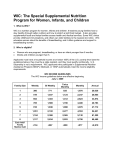 WIC: The Special Supplemental Nutrition Program for Women