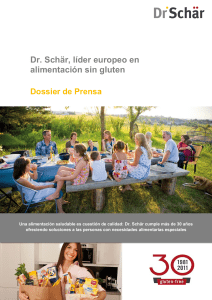 Dossier de Prensa Dr. Schär España 2013