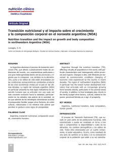 Transición nutricional y el impacto sobre el crecimiento y la