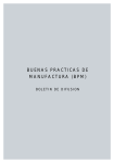 BUENAS PRACTICAS DE MANUFACTURA (BPM)