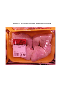PRODUCTO: TRASEROS DE POLLO GRAN AHORRO MARCA