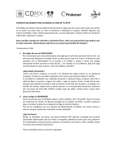 CONSEJOS SALUDABLES PARA ALCANZAR LA CIMA DE TU