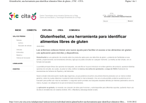 Glutenfreelist, una herramienta para identificar
