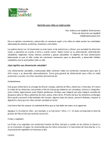 Art&iacute;culo de Nutrici&oacute;n - Saint Anthony School