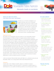 Novedades Sobre Nutrición