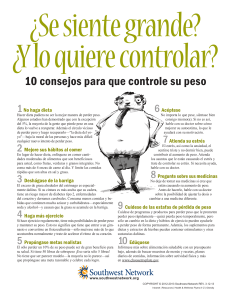 10 consejos para que controle su peso