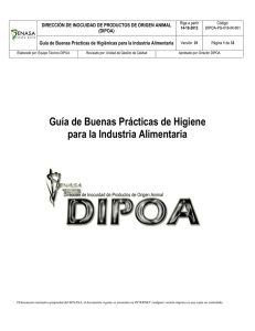 Gu&iacute;a de Buenas Pr&aacute;cticas de Higiene para la Industria