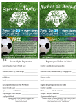 Soccer Nights Registration Registro para Noches de Fútbol