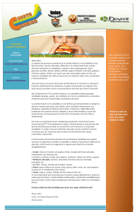 “Ojo y Advertencia!!!!! la comida chatarra o no saludable contiene