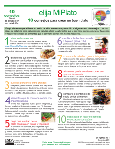 Spanish DG Tipsheet 1 ChooseMyPlate.indd