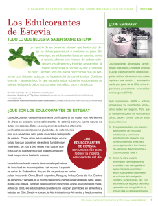 Los Edulcorantes de Estevia - International Food Information Council