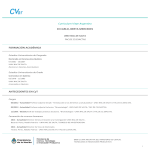 Curriculum Vitae Argentino DI CARLO, BERTA MERCEDES