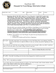 Request for Food Allergy Information Sheet