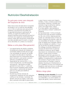 Nutrición/Deshidratación