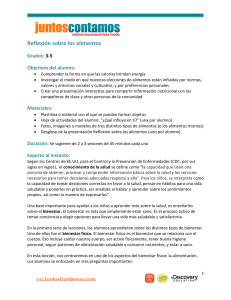 Reflexión sobre los alimentos