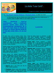 La dieta "Low Carb". - corredores