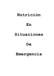 Nutrición En Situaciones De Emergencia