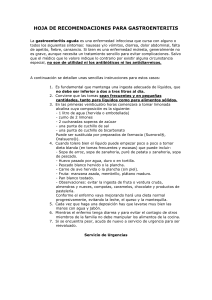 Gastroenteritis aguda - Hospital Universitario La Zarzuela