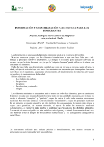 información y sensibilización alimenticia para los inmigrantes