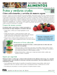 Frutas y verduras crudas