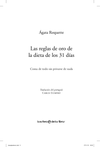 Las reglas de oro de la dieta de los 31 días