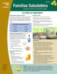 La Leche es Importante - Expanded Food and Nutrition Education